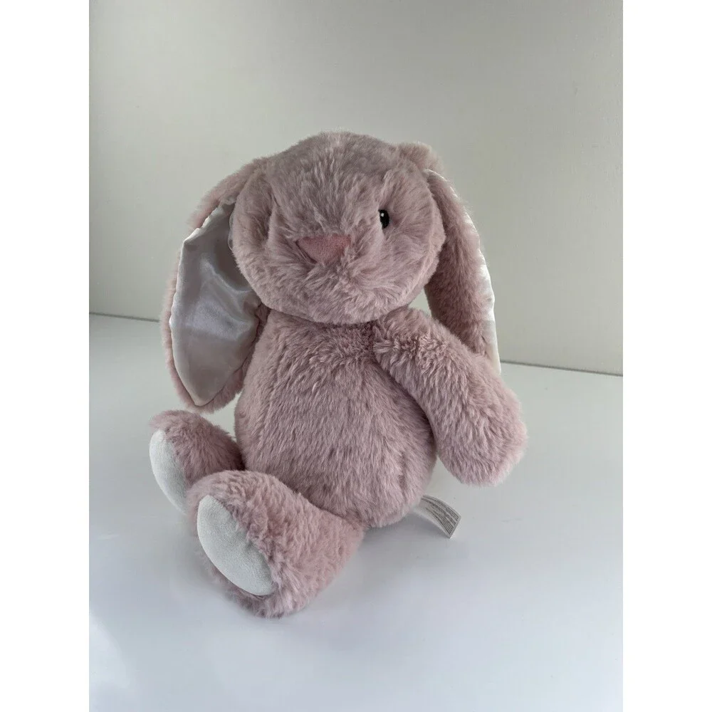 Spark Create Imagine Rabbit Stuffed Animal Plush Toy Easter Satin Ears Lovey Toy